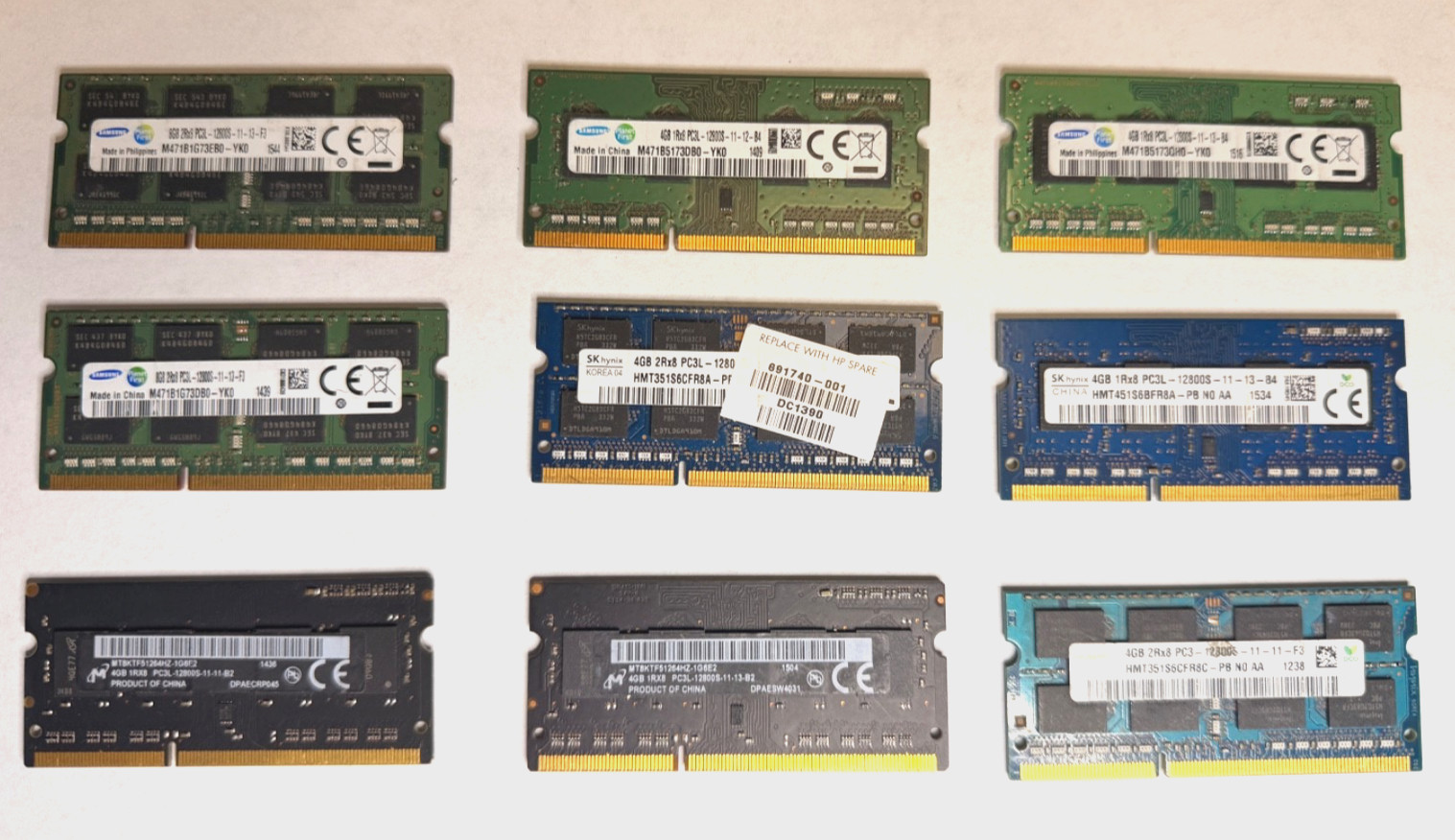 SAMSUNG  SKhynix SAMSUNG 4GB  8GB PC3-12800 1600 MHz PC3-12800 DDR3 Memory