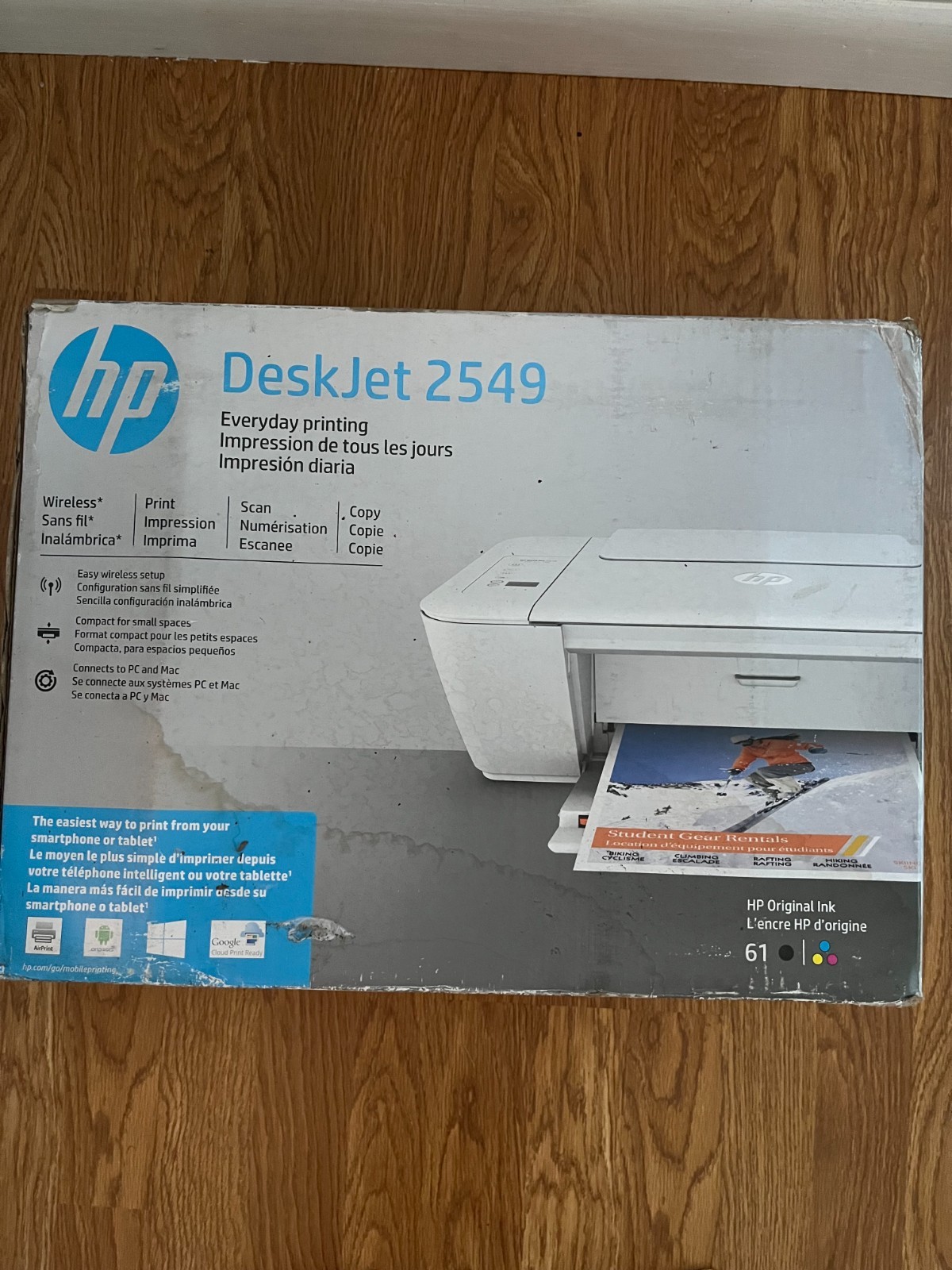 HP Deskjet 2549 Wireless Inkjet All-In-One Printer New In Box • Print From Phone