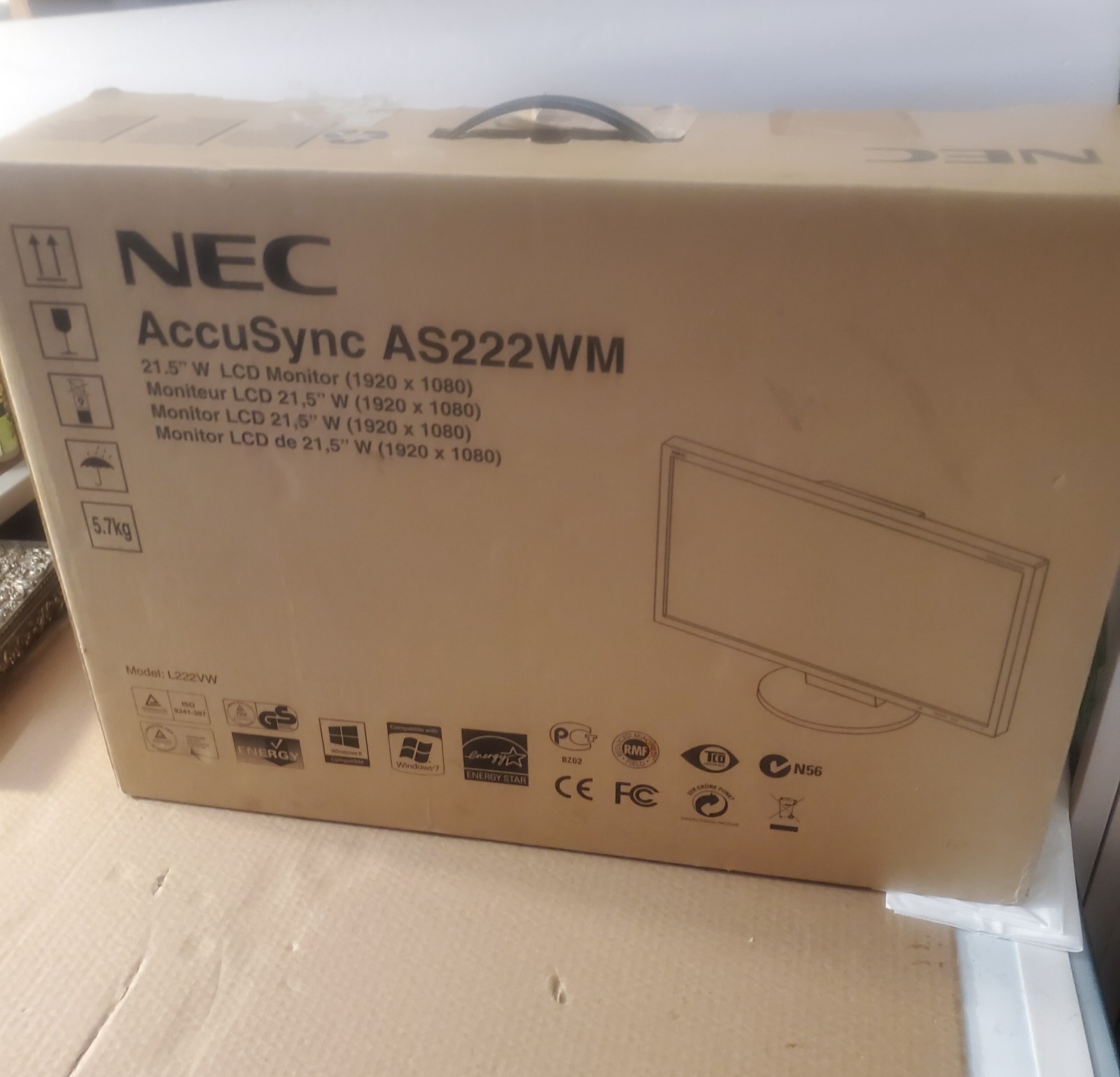 NEC AS222WM LED LCD Monitor