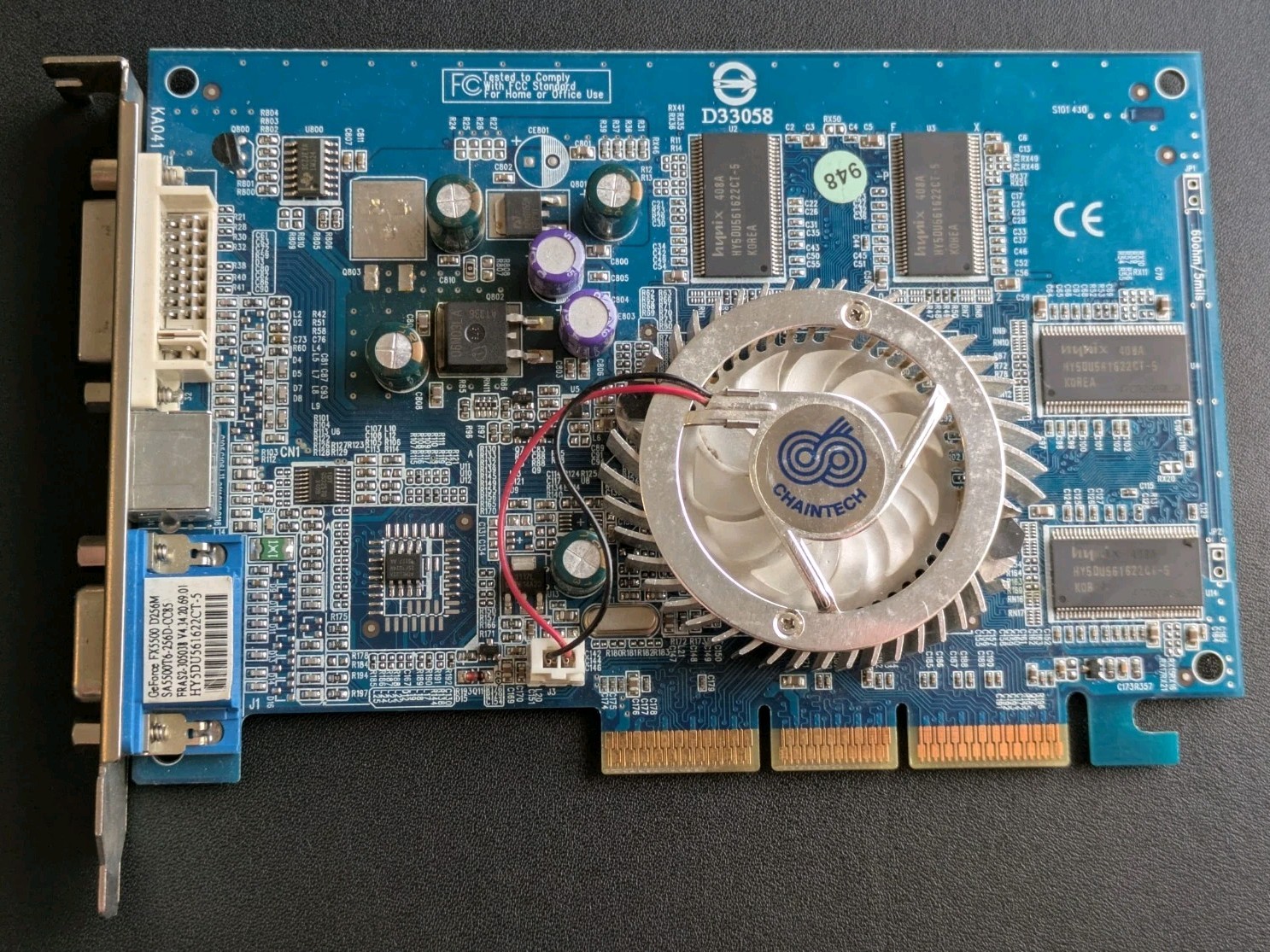 Chaintech NVIDIA GeForce FX5500 256mb **Untested AS IS PLEASE READ DESCRIPTION**