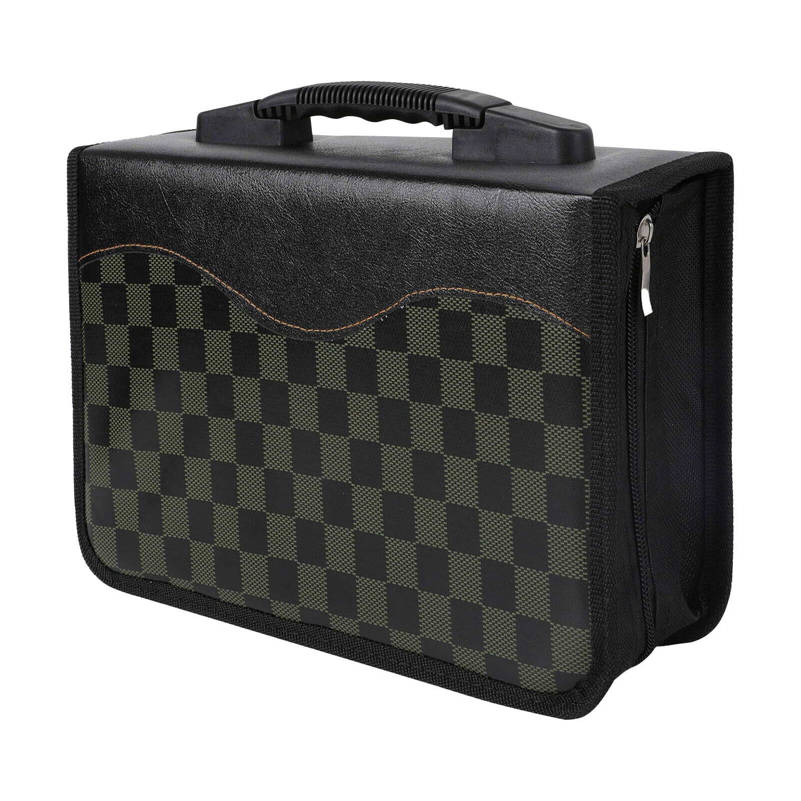 128 Disc CD DVD Storage Bag PU Leather Media Album Case Holder Organizer Sleeves