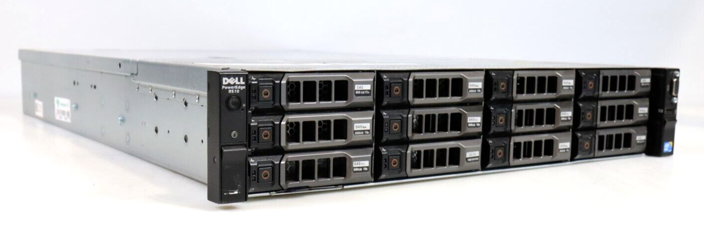 Dell PowerEdge R510 2U 2x Intel X5650 2.67GHz 64GB DDR3 H800 12-Bay 3.5