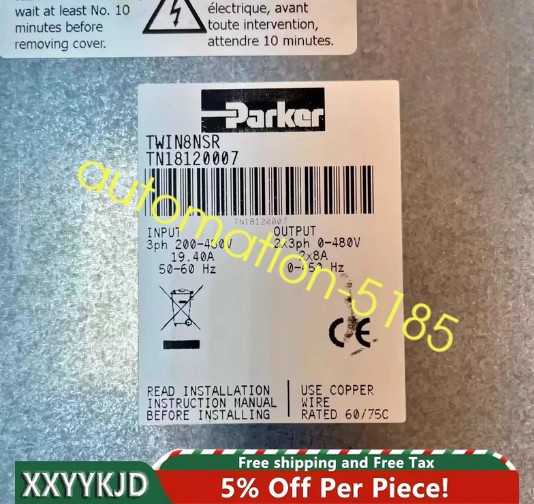 1PC Second-hand PARKER TWIN8NSR dual-axis drive from fedex or DHL
