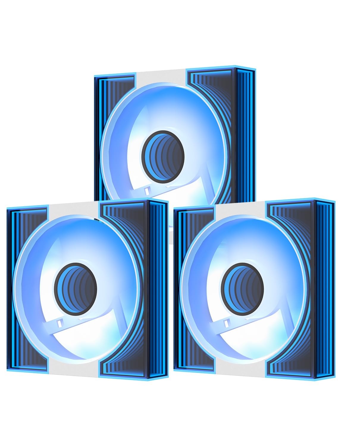 darkFlash DM8 3-Pack 120mm PC Case Fan, Infinity Mirror Case Fans, PWM ARGB Sync