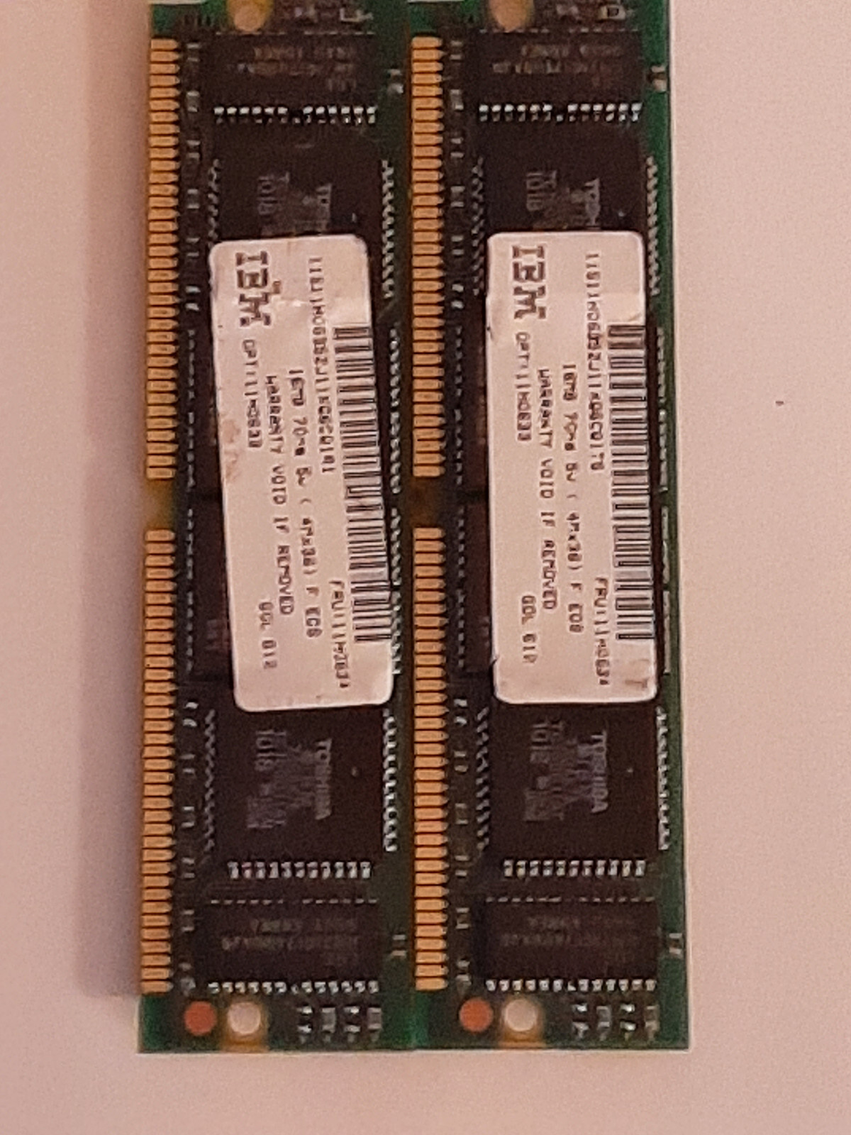 2 x IBM PS/2 16 MB 4x36 72 pin 70 ns 5 v EOS SIMM