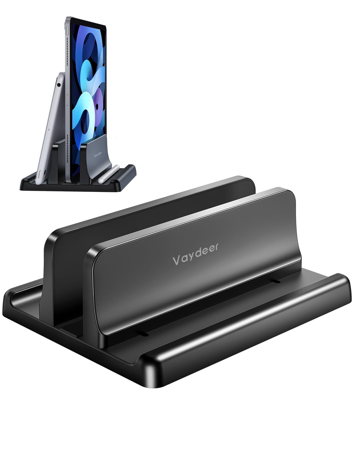 Vertical Laptop Stand Holder Organizer Plastic Adjustable Desktop Notebook Do...