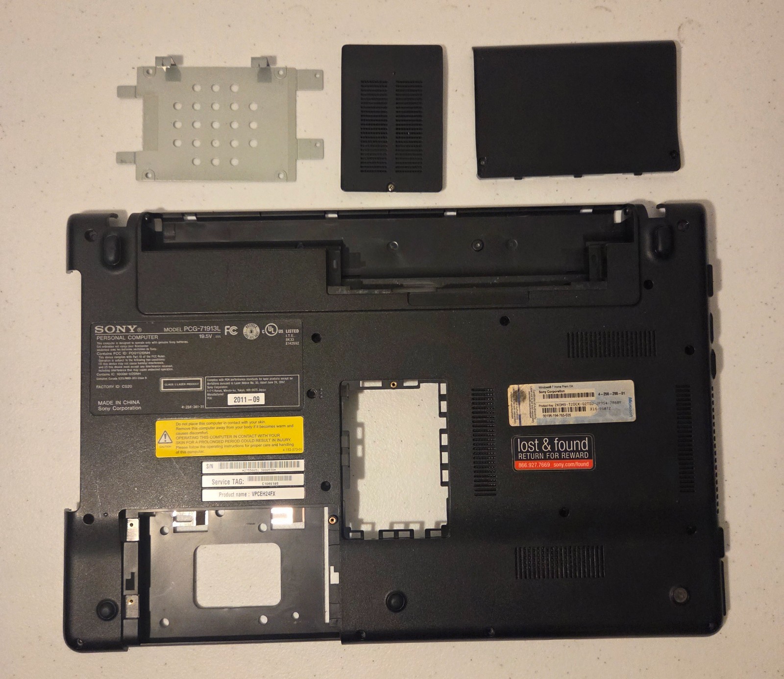 Sony VAIO VPCEH24FX PCG-71913L Bottom Base Case Cover 4VHK1BHN020