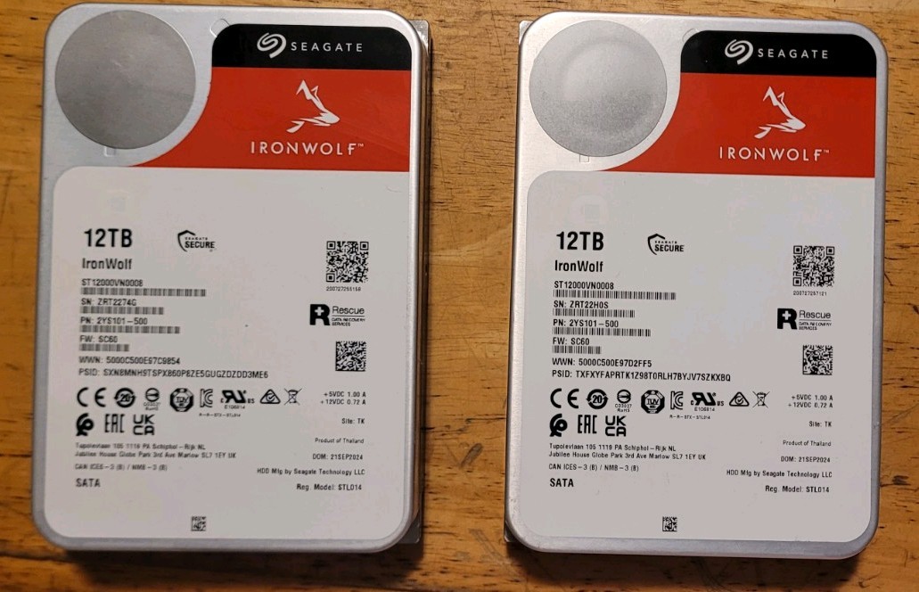 Seagate IronWolf 12TB HDD