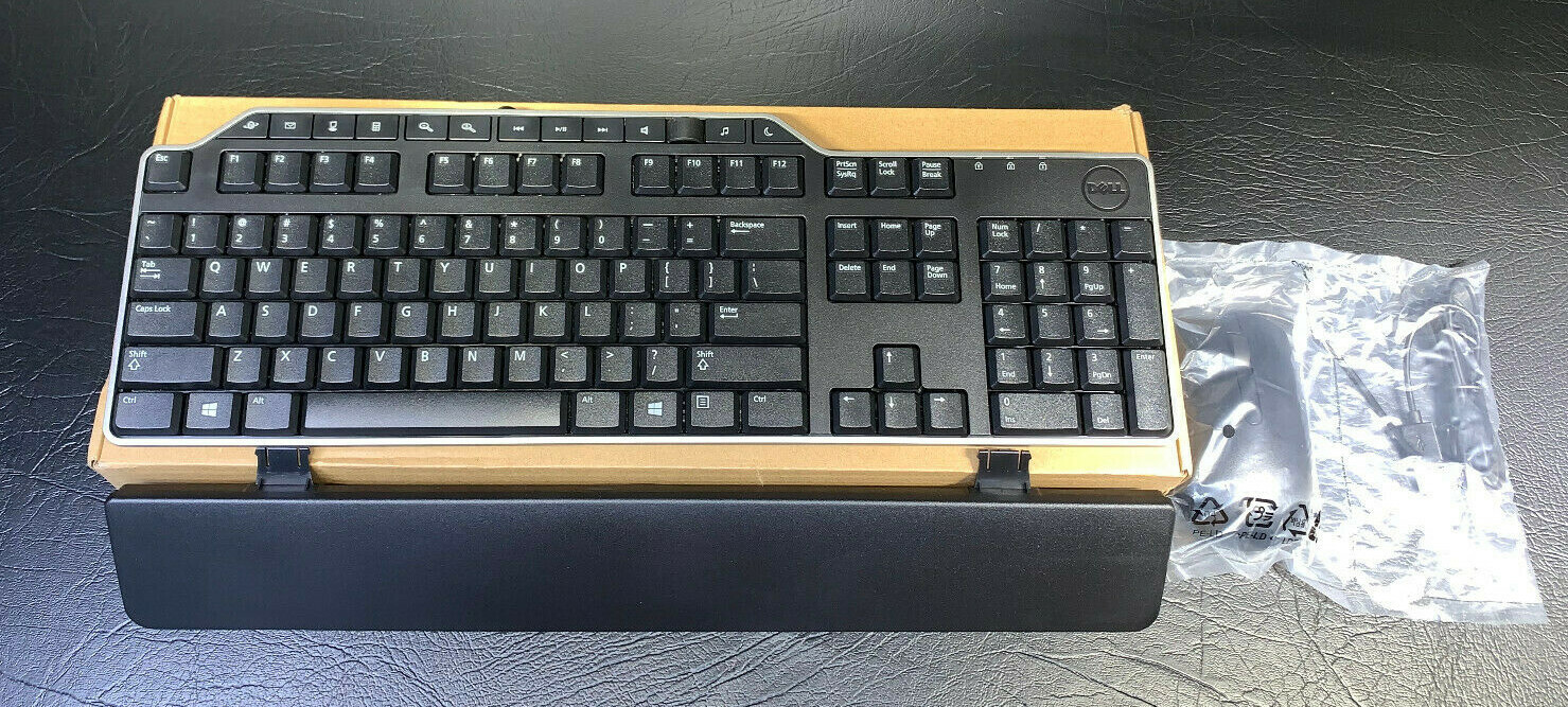 Dell KB522 Wired 104-Key Business Multimedia Keyboard with Dell Mouse MS116