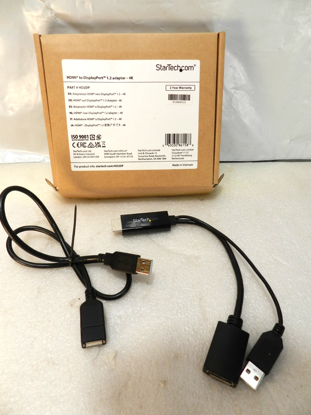 StarTech HDMI To DisplayPort 1.2 Adapter - 4K 30Hz - HD2DP   (Y44K)