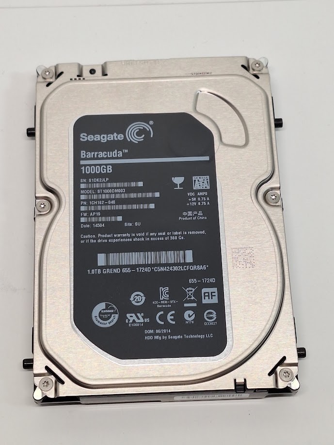 Seagate Barracuda 1TB 3.5" SATA Internal HDD 7200RPM 64MB Cache ST1000DM003