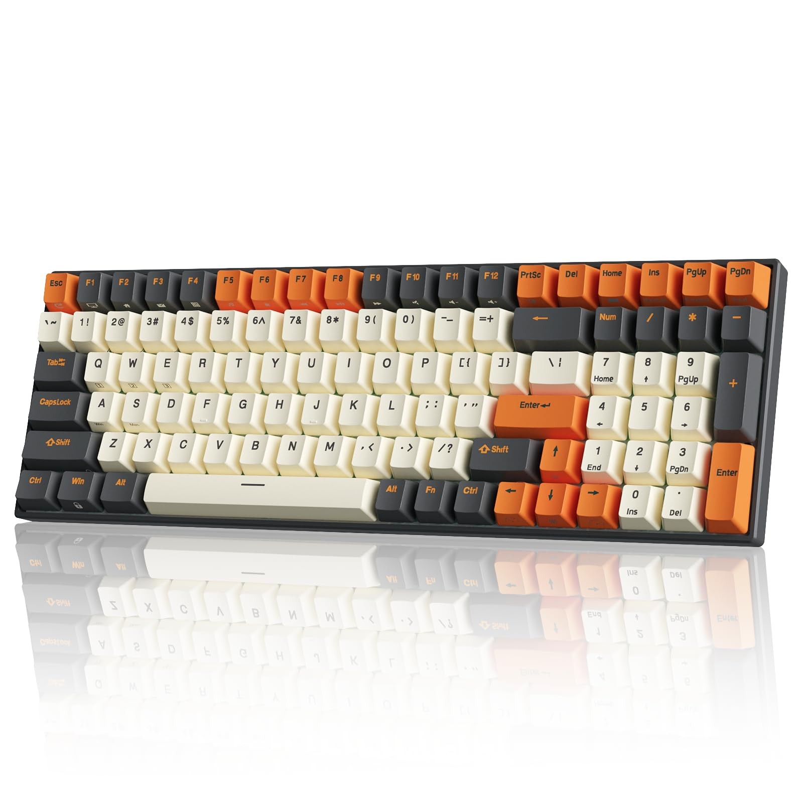 RK ROYAL KLUDGE RK100 Wireless Mechanical Keyboard RGB Backlit Bluetooth5.1/2.4G