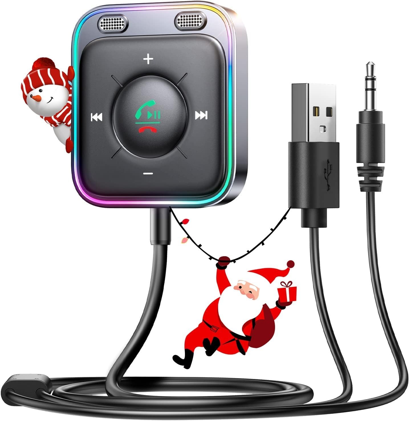 Receptor Bluetooth del adaptador auxiliar del coche de Bluetooth 5.4 para la mús