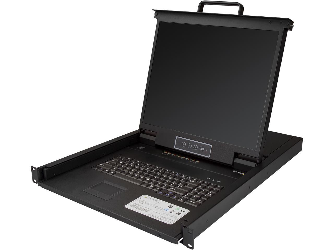 StarTech.com RKCONS1908K Rackmount KVM Console - 1U - 19in - 8 Port KVM - VGA KV