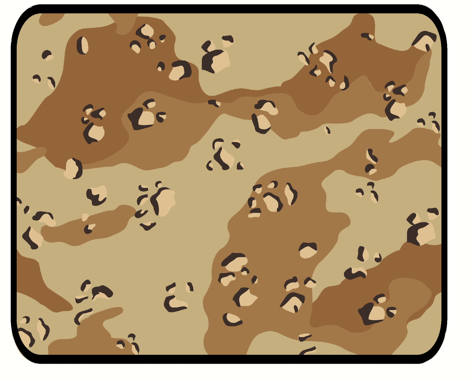Desert Camouflage Camo Design Computer Mousepad Army Air Force Military