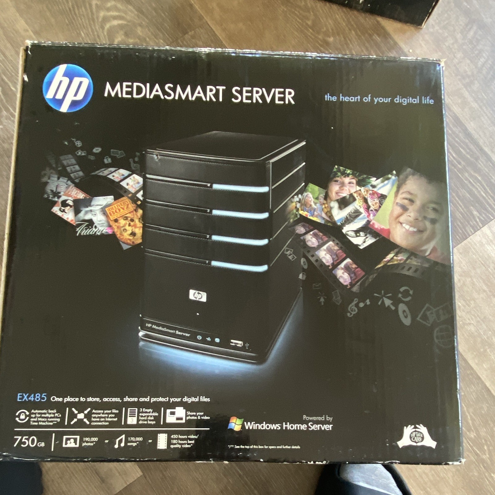 HP MediaSmart Server EX485 Tower FL700AA#ABA Celeron 2.0GHz 2GB DDR2