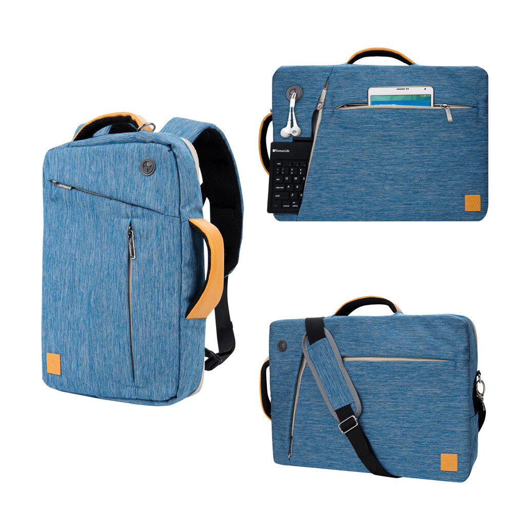 Nylon Laptop Bag Business Briefcase Backpack For 10" iPad 9th / iPad Air 5 2022
