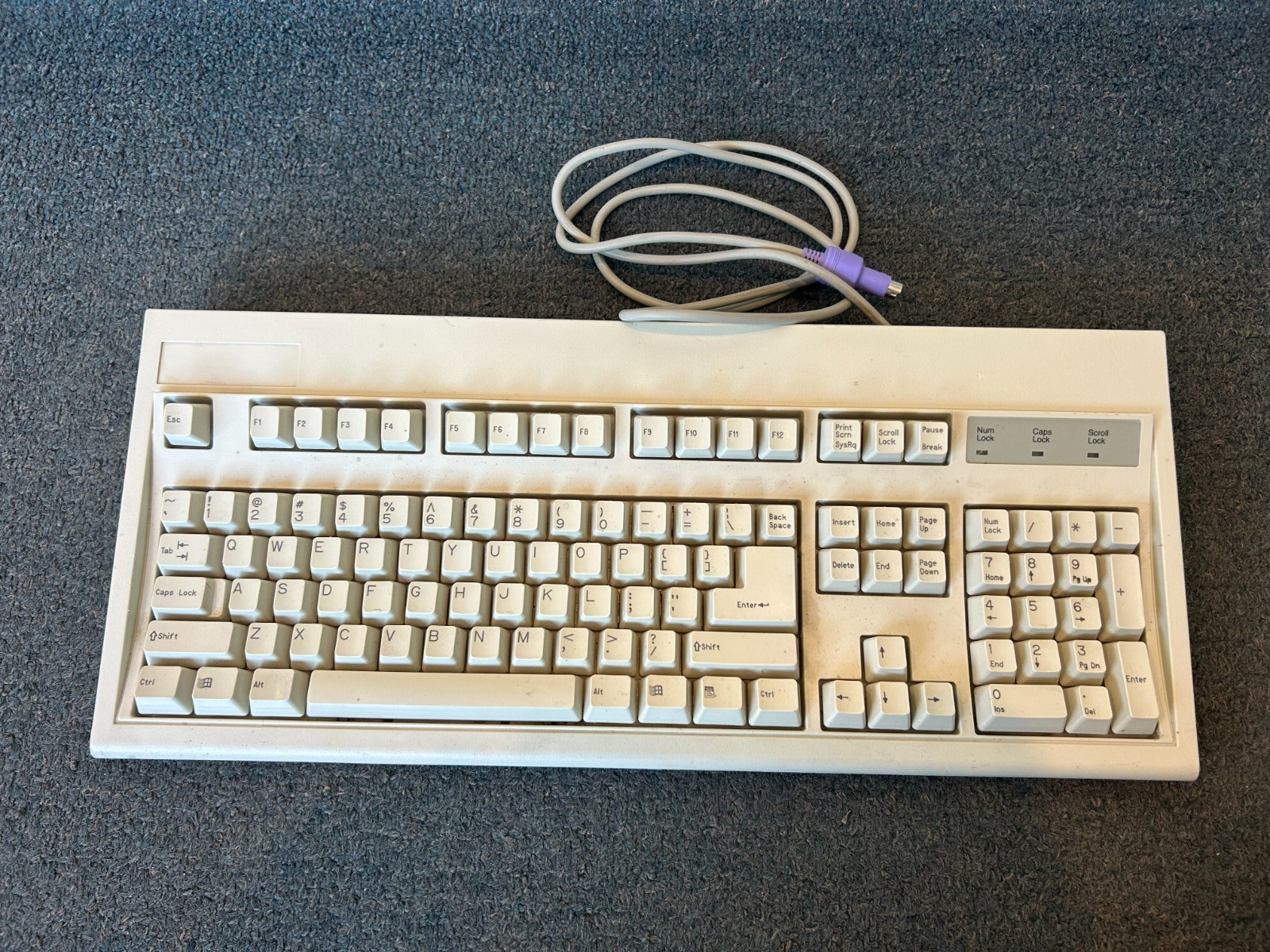 Keytronic M/N E0361QUSSPEC-C Vintage Keyboard – Tested & Working – PS/2