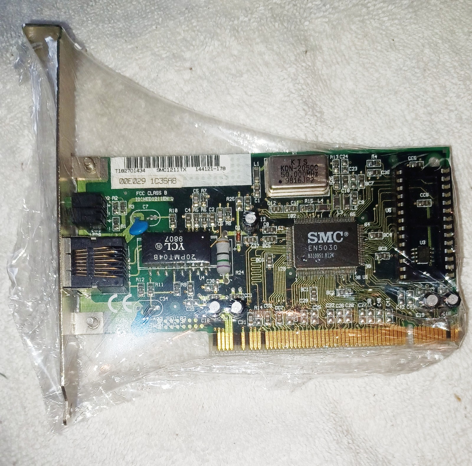 SMC 1211TX EZ Card 10/100 PCI,  EN1530 inspected and repacked