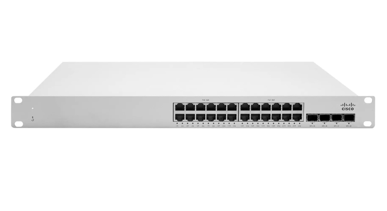 Cisco Meraki MS225-24P Cloud Managed 24 Port Gigabit Switch - USA ONLY -RMA