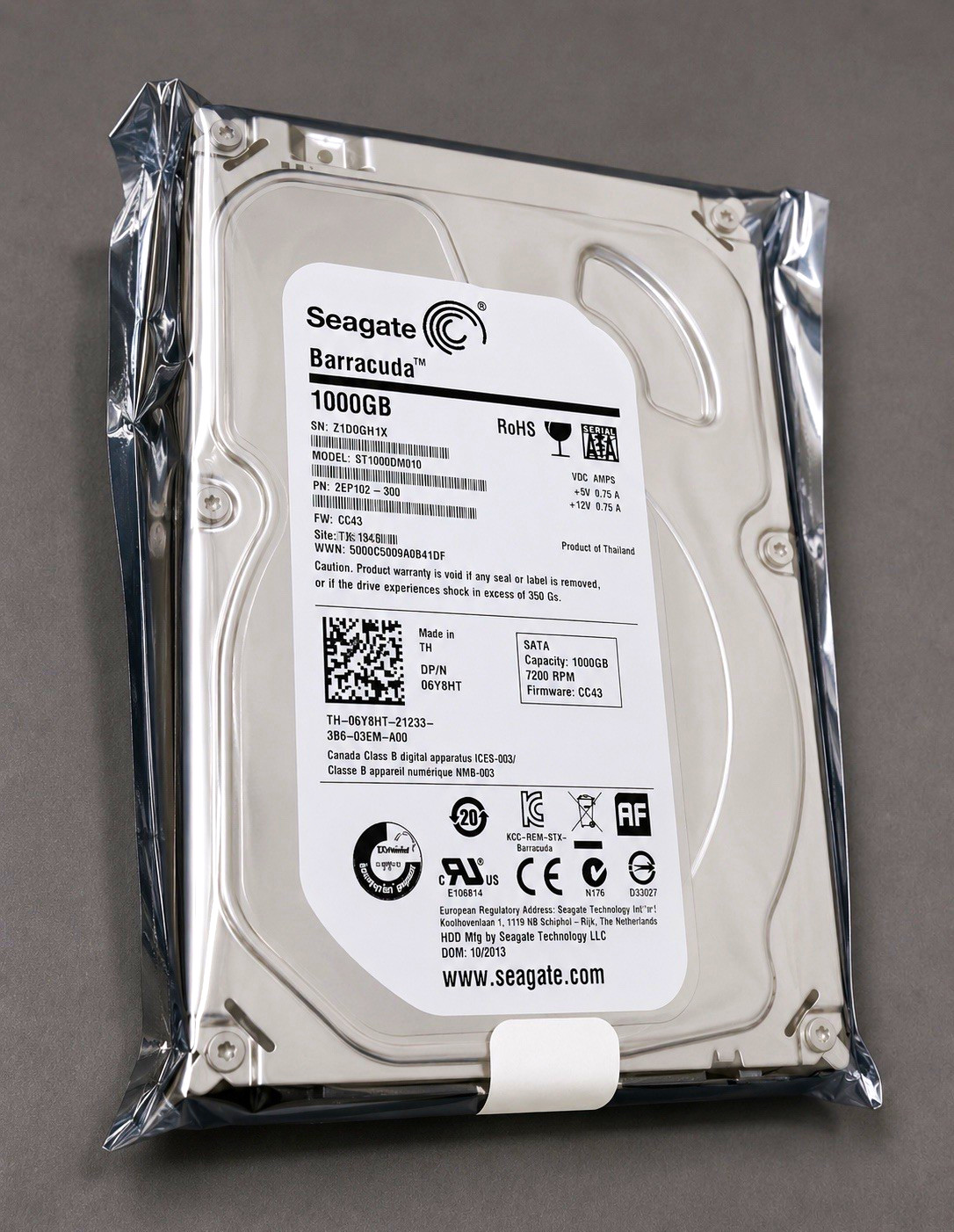 2X brand new Seagate Barracuda 1TB 3.5in SATA 6Gb/s 7200RPM 64MB ST1000DM010