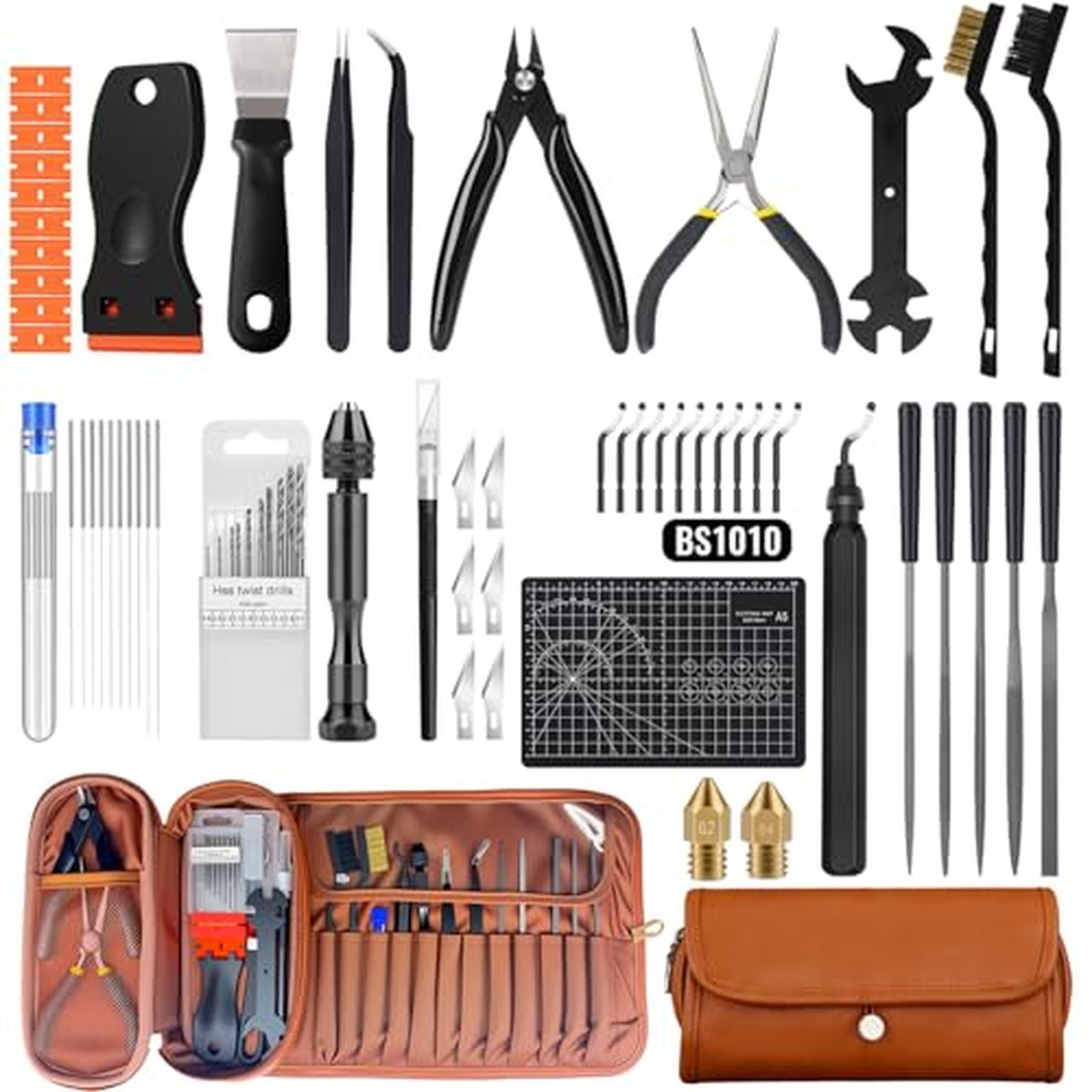 66Pcs 3D Printer Tools Kit with Storage Case, All-in-One Accessories for FDM/...