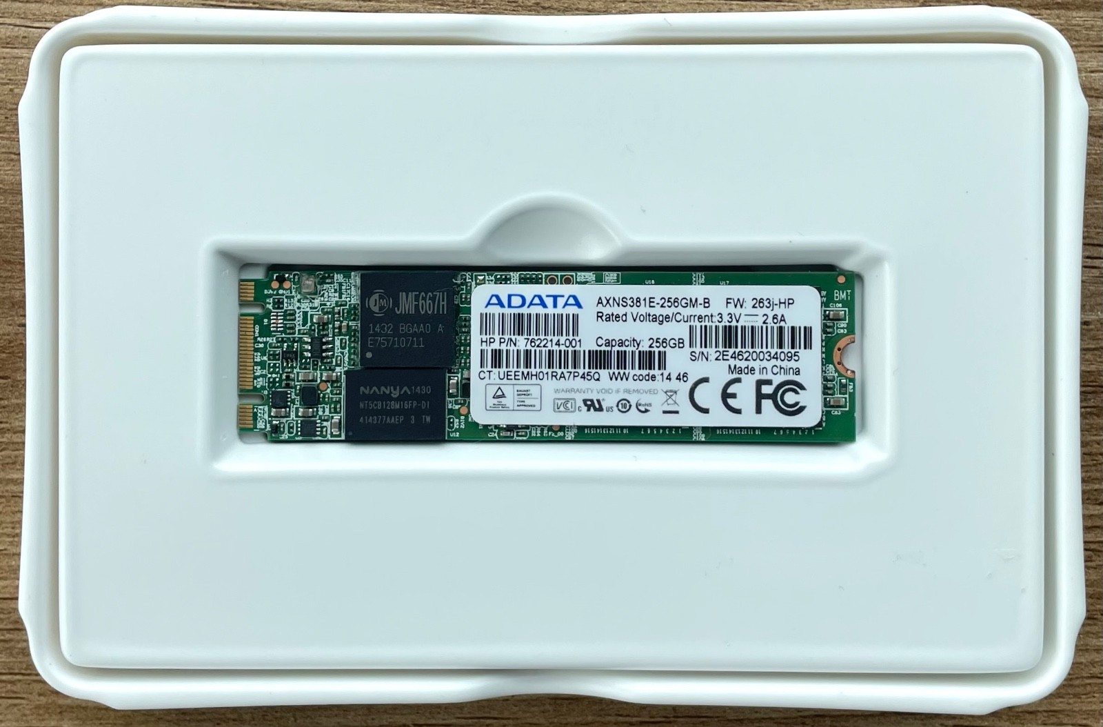 HP ADATA M.2 256GB SSD Solid Sate Drive AXNS381E-256GM-B 762214-001 UNTESTED