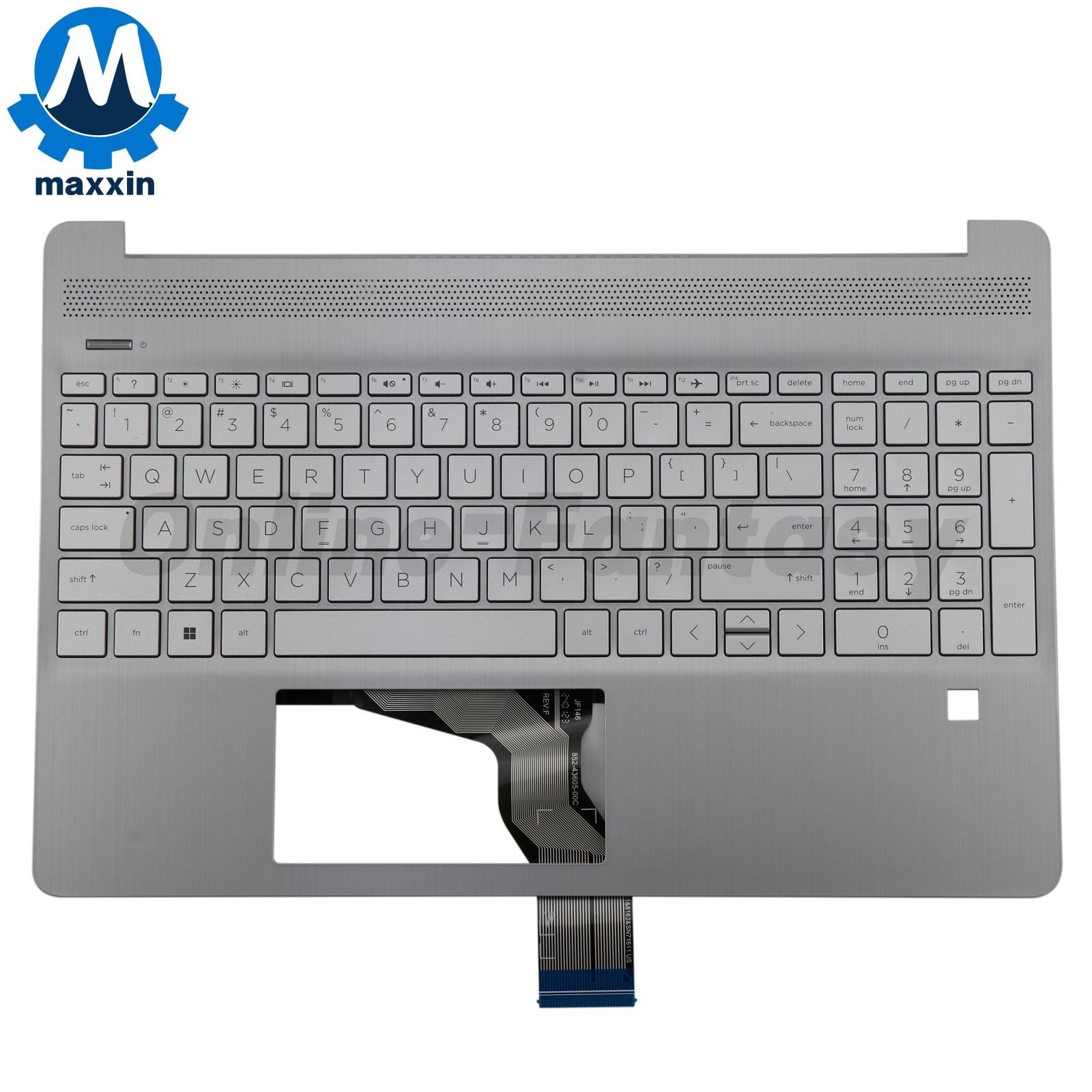 New For HP 15-DY 15-EF 15-EF1013DX Palmrest Keyboard Non-Backlit L63578-001 US