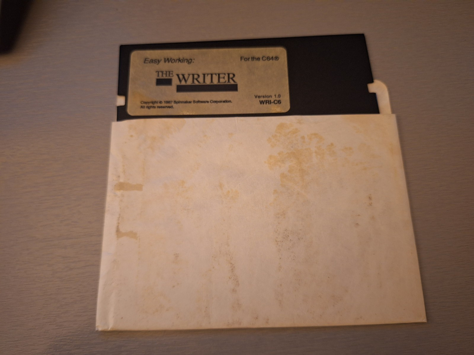 Easy Working: The Writer for Atari & Commodore 64, vintage 1987, Spinnaker 5-1/4