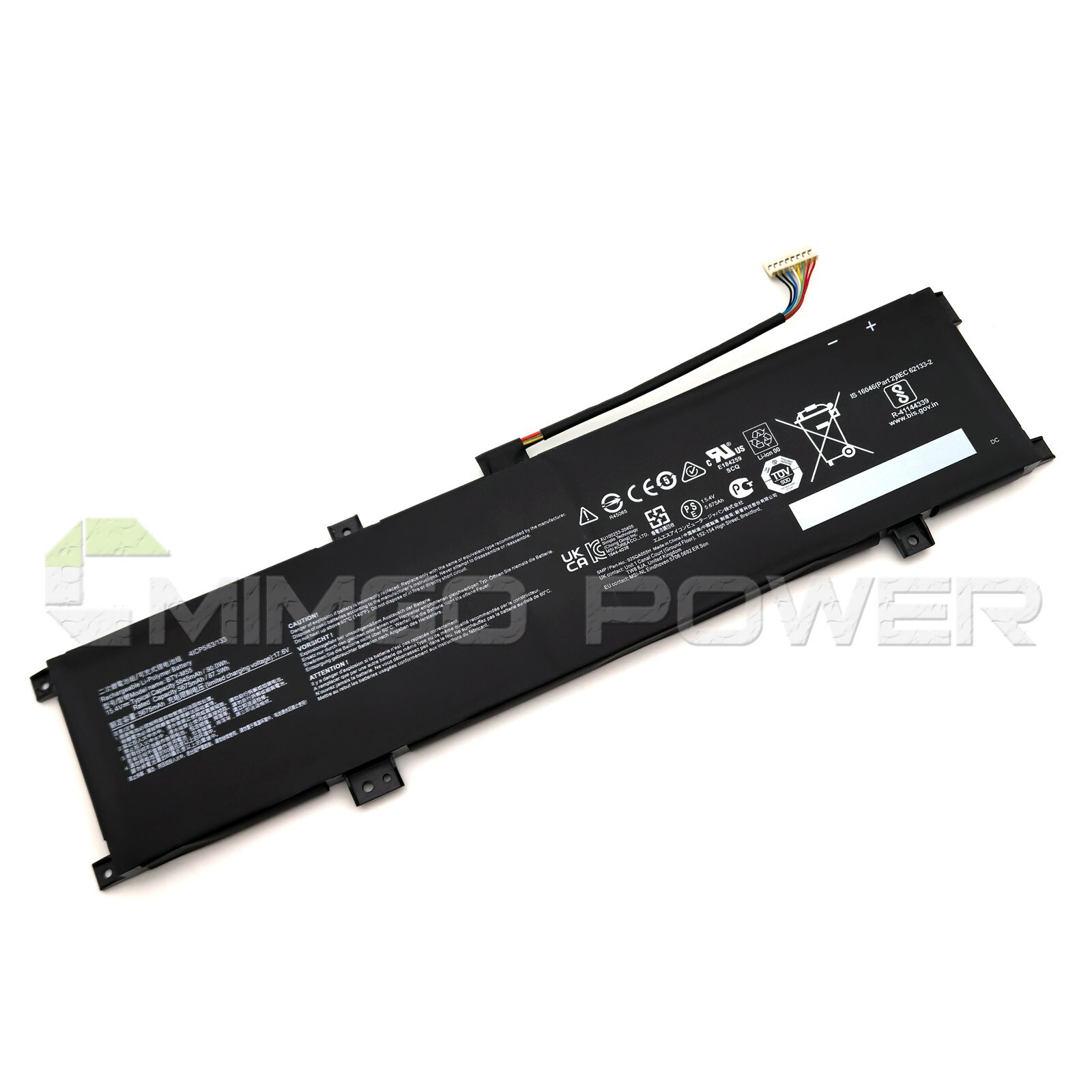 New BTY-M55 Laptop Genuine Battery for Msi ALPHA 15 A3DDK A4DEK B5EEK 925QA055H