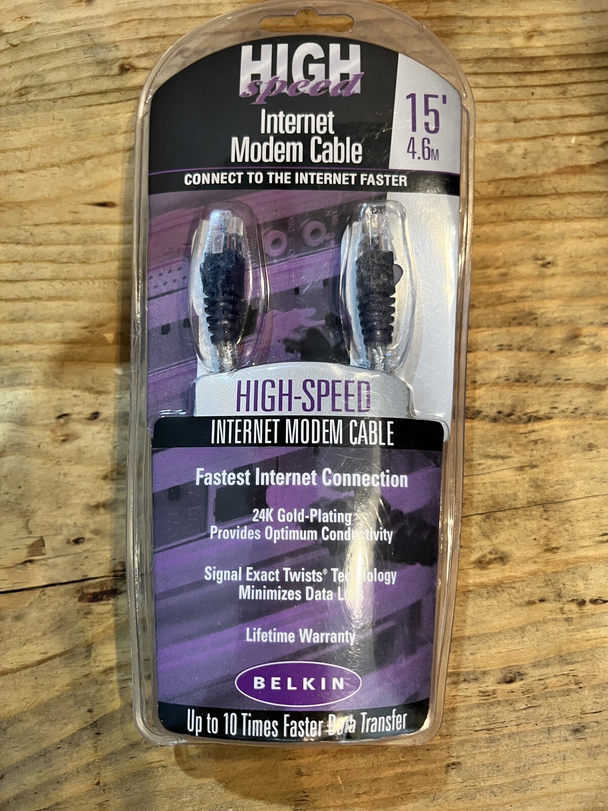 Belkin High-Speed Internet Modem Cable, 15 ft feet. F3L900-15-ICE-S
