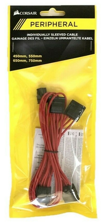Corsair Various Individually Sleeved Cables - ATX 24 EPS12V PCIe SATA PERIPHERAL