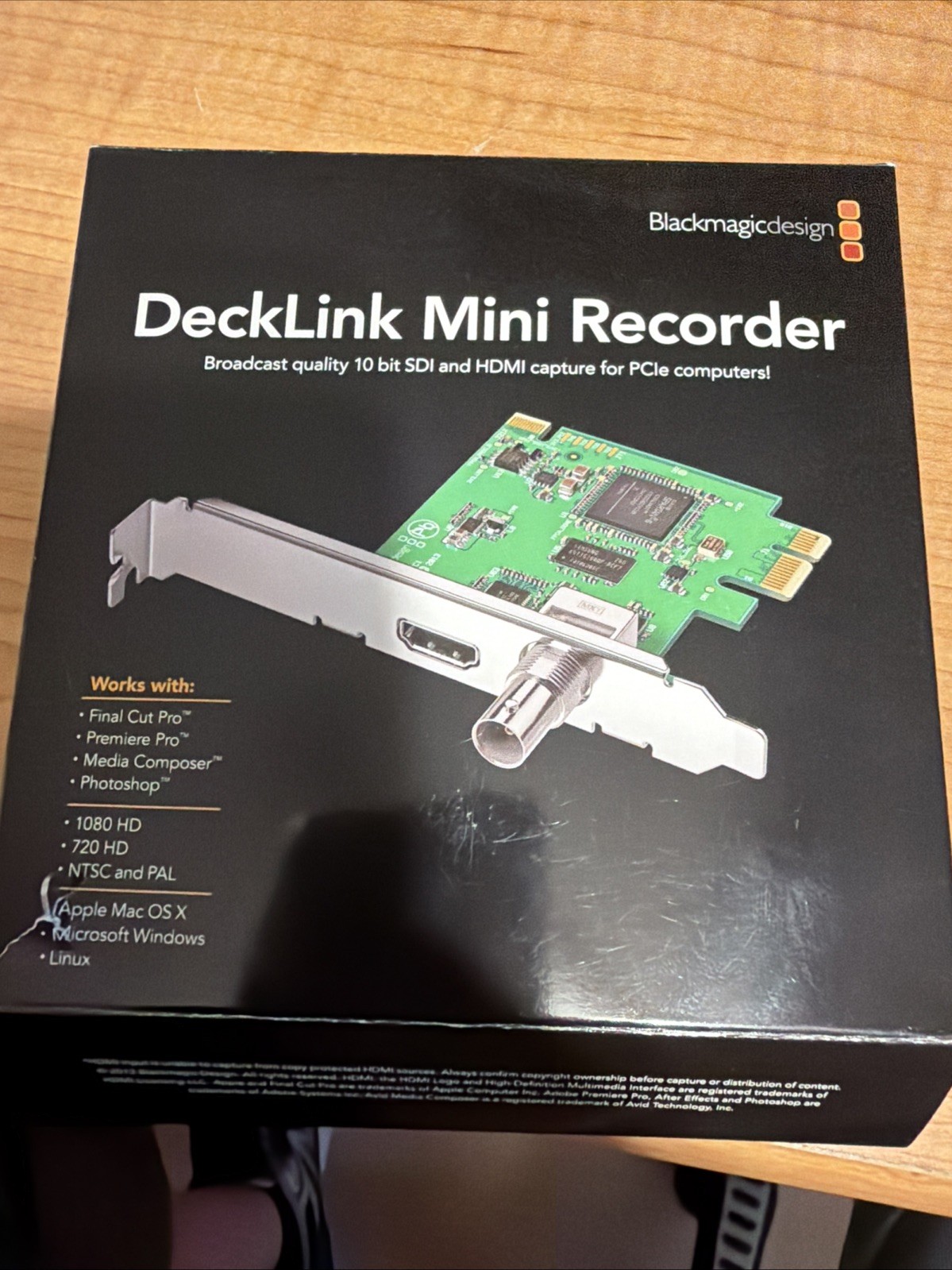 Blackmagic Design DeckLink Mini RecordeRecorders SDI HDMI Video Capture PCIe