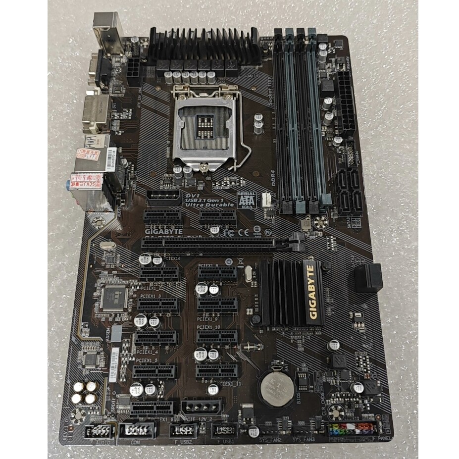 FOR GIGABYTE GA-B250-FinTech Motherbroad Intel B250 LGA1151 DDR4 ATX Test ok