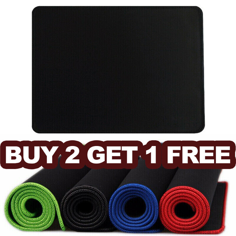 Non-Slip Mouse Pad Stitched Edge PC Laptop For Computer PC Gaming Rubber Base