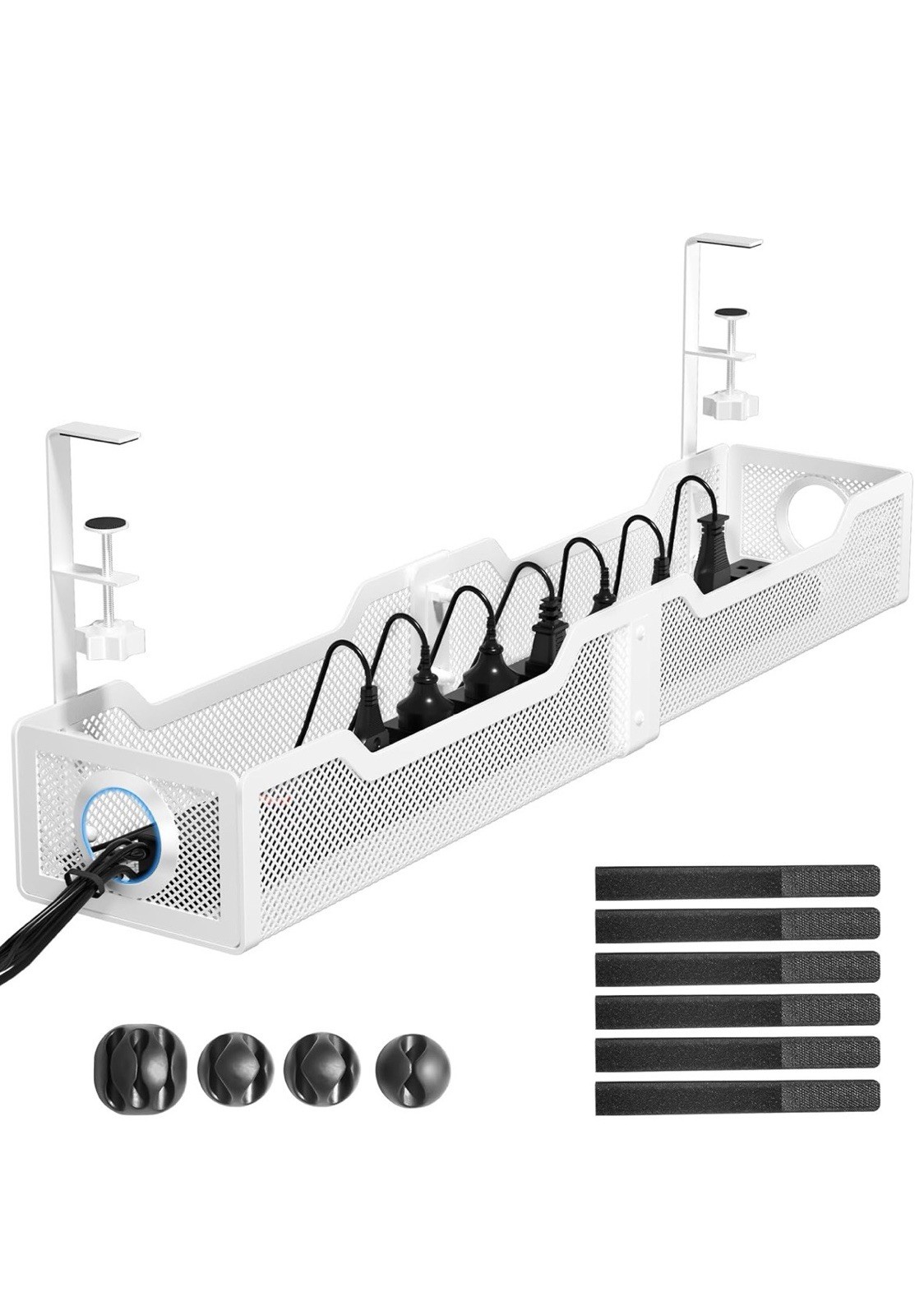 Cinati Extra Large Under Desk Cable Management 25" Wire Organizers -New
