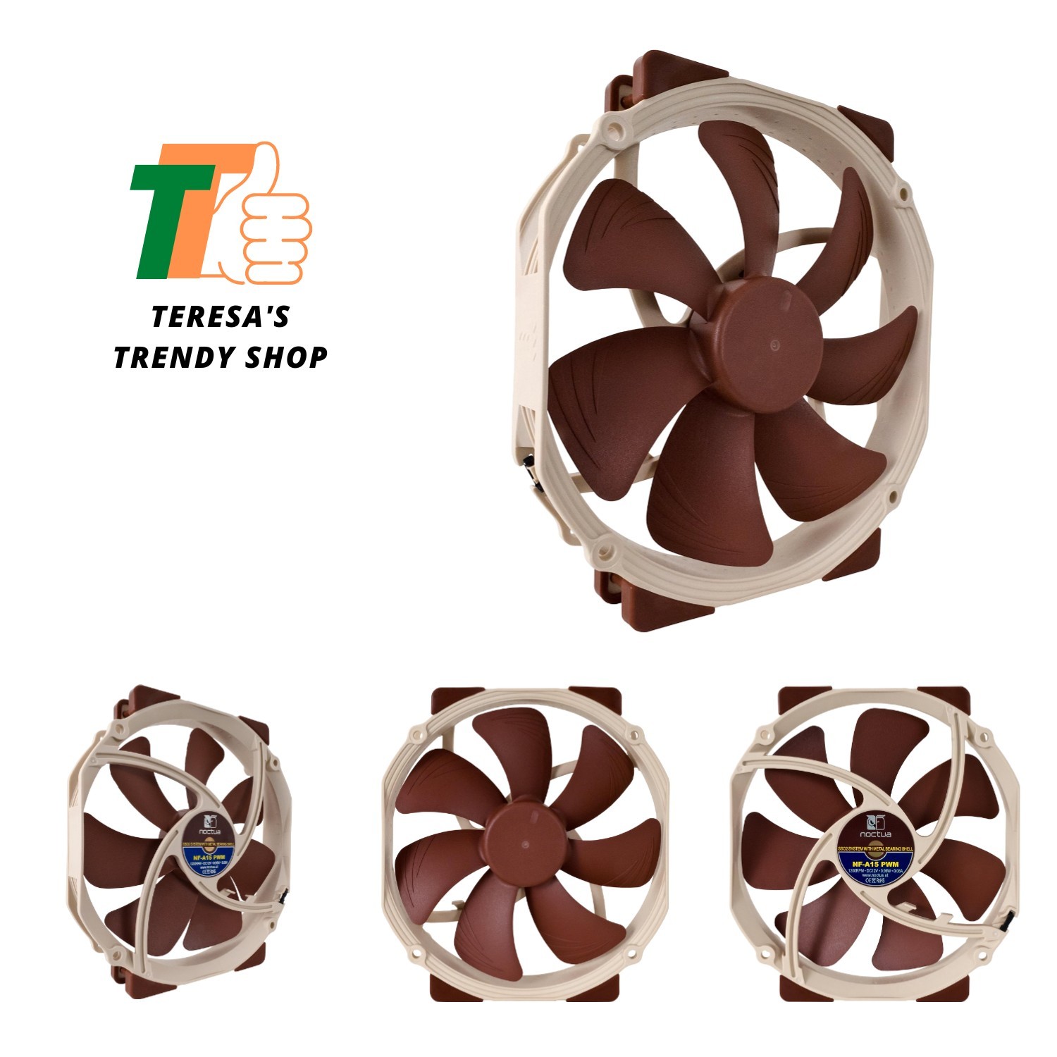 High-Performance Quiet CPU Cooler Add-On Fan 140mm | High Airflow, Low Noise,...