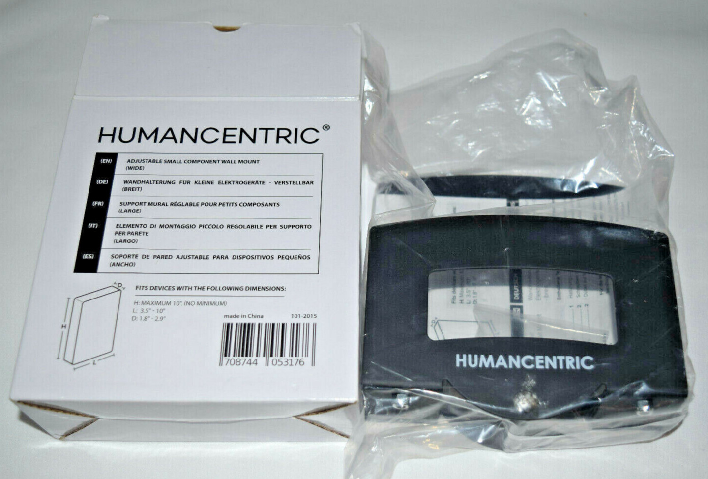 Humancentric Small Component Wall Mount # 101-2015 Brand New Sealed