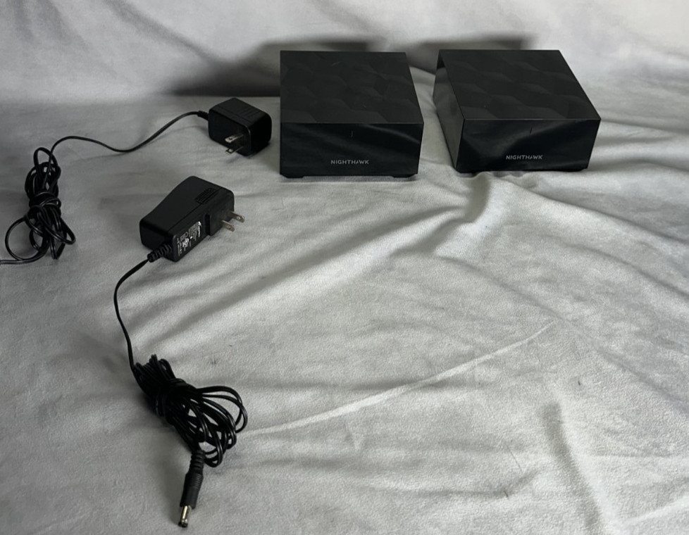 NETGEAR Nighthawk MS60 Mesh WiFi 6 Satellite-Lot of 2-USED/WORKS