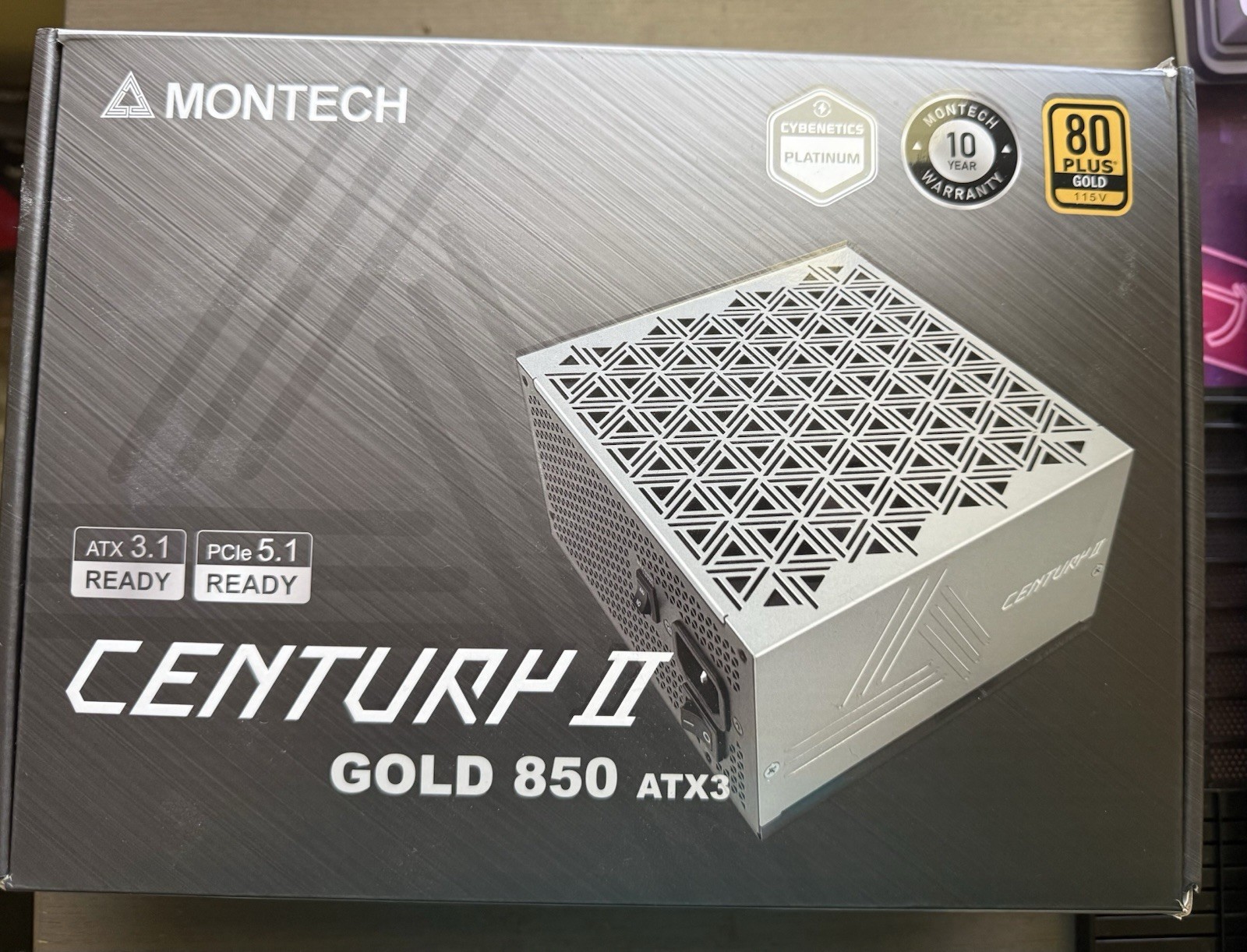 Montech CENTURY II 850w Watt 80 Plus Gold ATX Fully Modular Power Supply