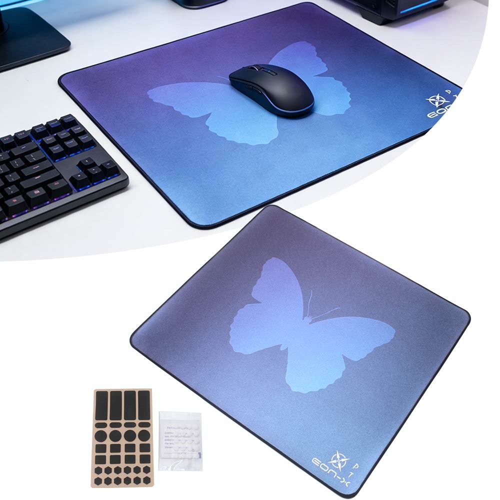 Non-Slip Esports Level Premium Large Gaming Mouse Pad 490mmx420mm Blue Purple