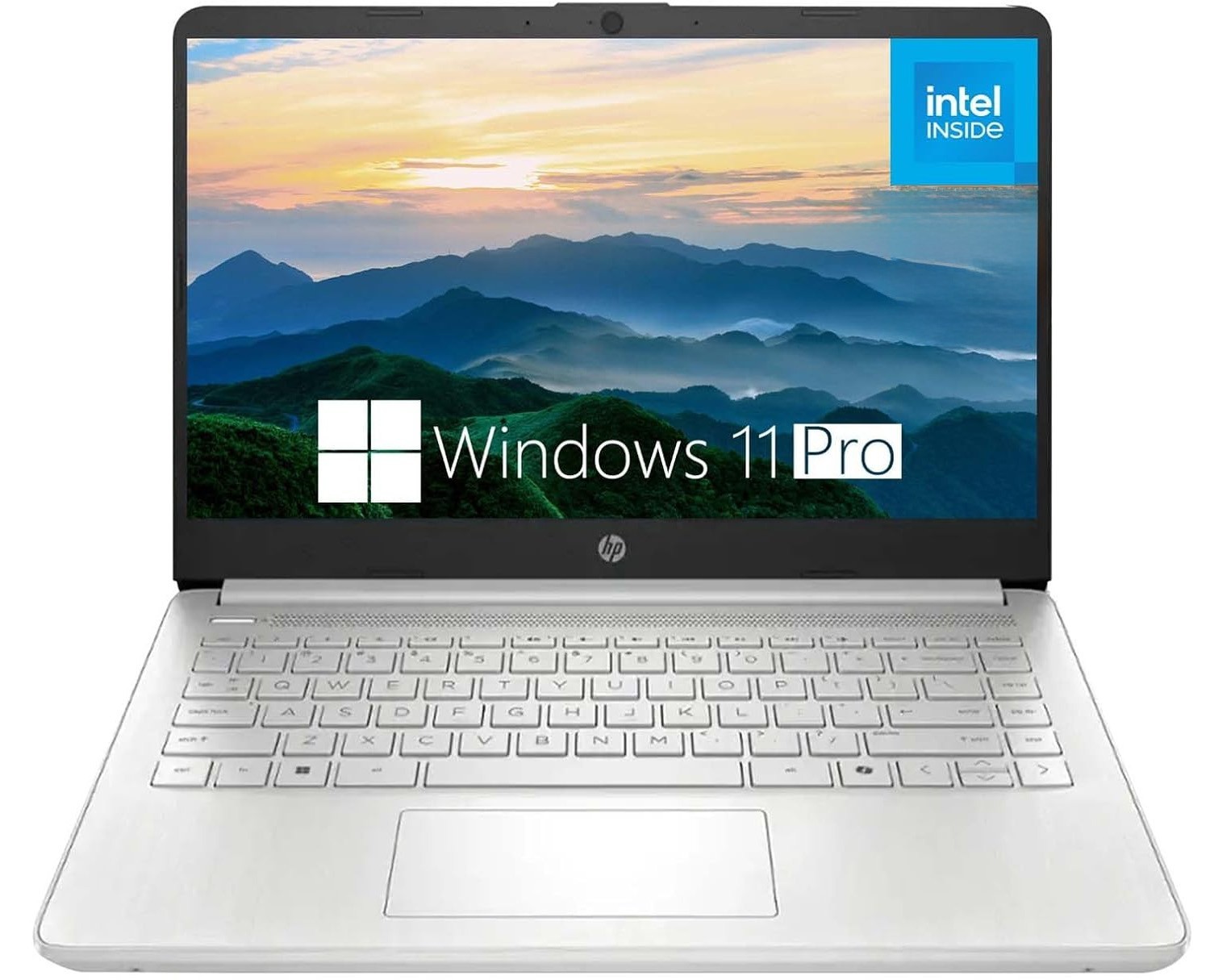 HP 14" HD Laptop, Intel Processor N150, 4GB RAM, 128GB UFS, Win11 Pro, Silver