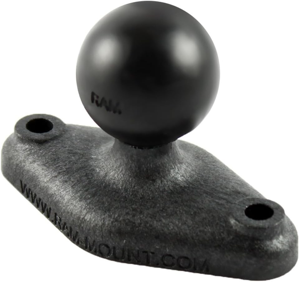 RAM MOUNTS Diamond Ball Base with 2-Hole AMPS Pattern, B Size 1" Ball, Black
