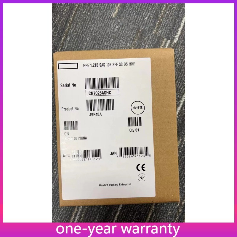 New HPE J9F48A 787648-001 MSA 1.2TB 10K 12G 2.5 SAS DUAL PORT HDD HARD DRIVE