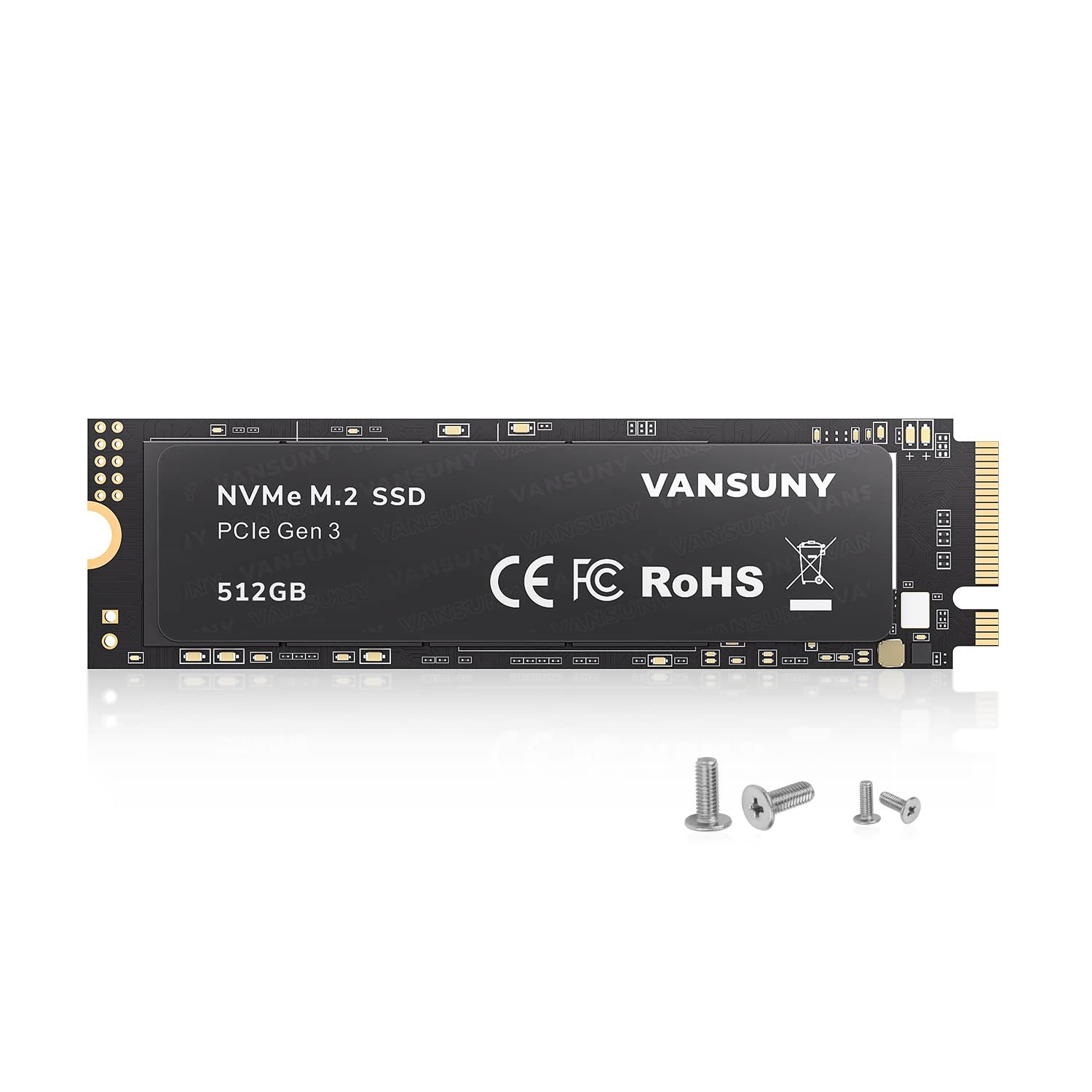 512GB NVMe M.2 Internal Solid State Drive PCIe 3.0 TLC M.2 SSD 3D NAND 2280 Spee