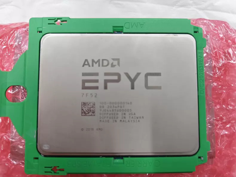 AMD EPYC 7F52 CPU 16-Core 32-Thread 3.5GHz-3.9GHz 256MB SP3 UNLOCKED No Lock
