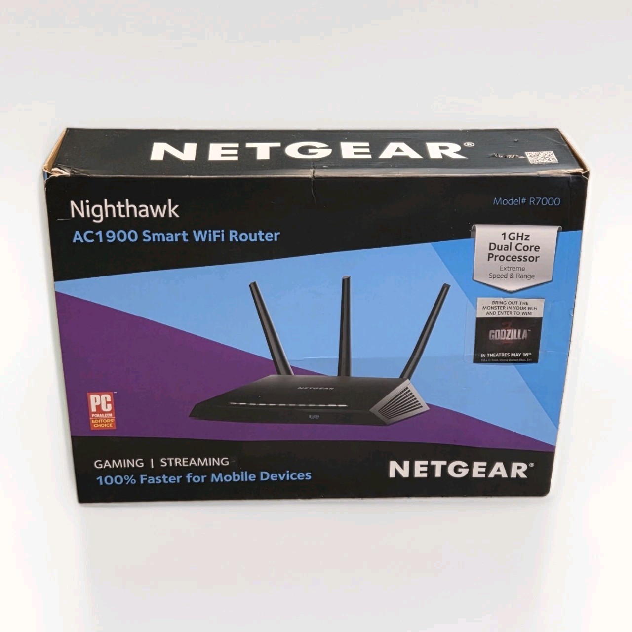 NETGEAR Nighthawk R7000-100NAS Dual-Band Smart WiFi Gigabit Router AC1900 OEM 