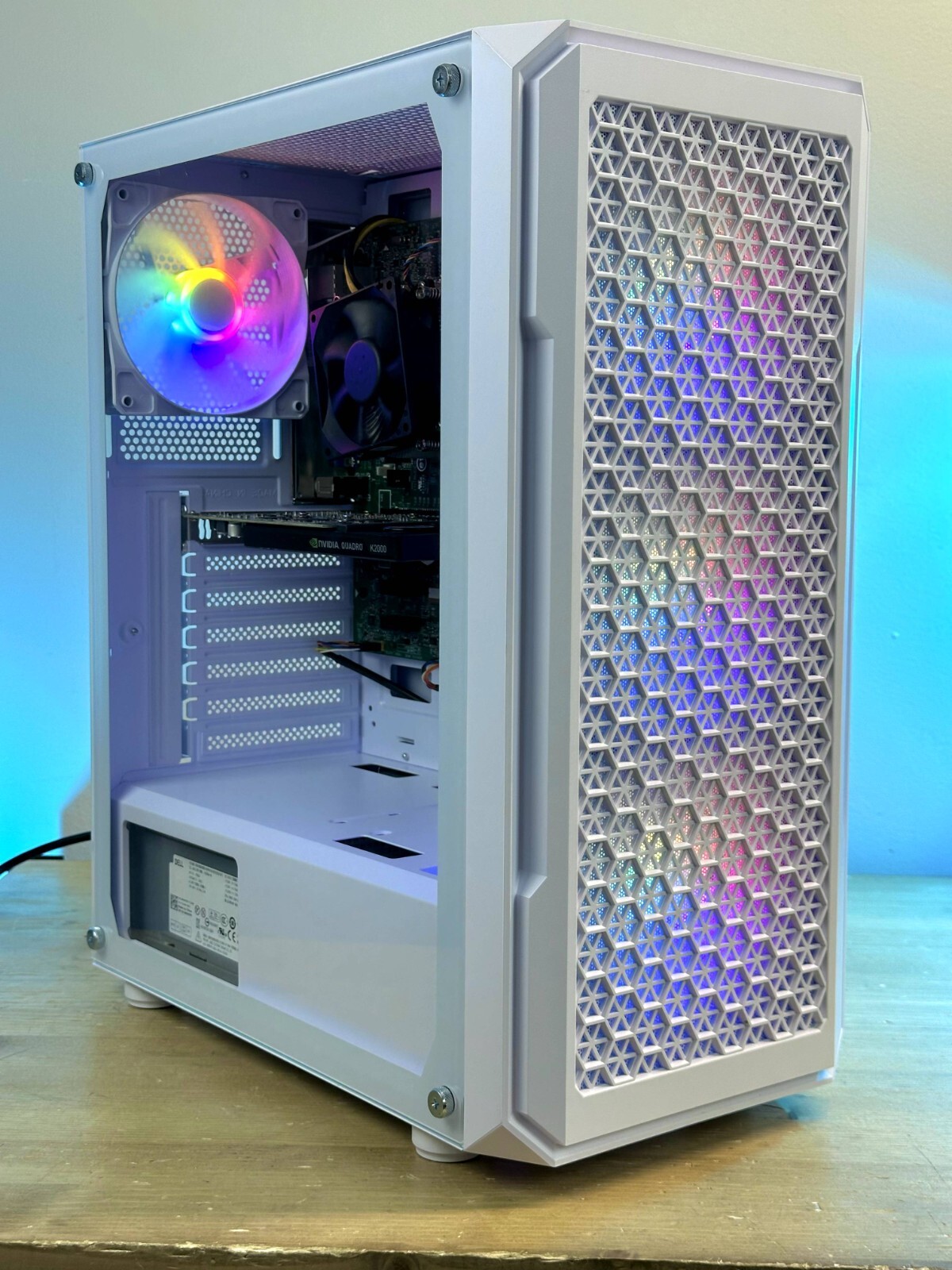 Custom RGB Desktop Gaming PC RYZEN 5 3600 16GB DDR4 SSD+1TB Nvidia Quadro K2000