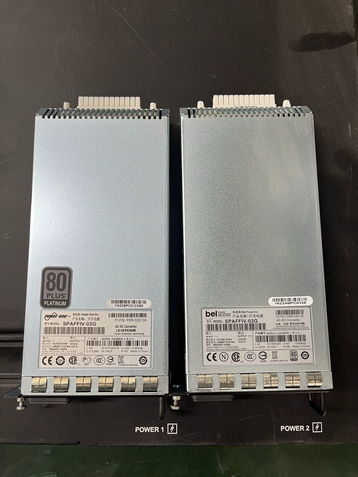 1PCS F5 NETWORKS PWR-0187-04 05 AC POWER SUPPLY 400W SPAFFIV-03G  4000S TESTED