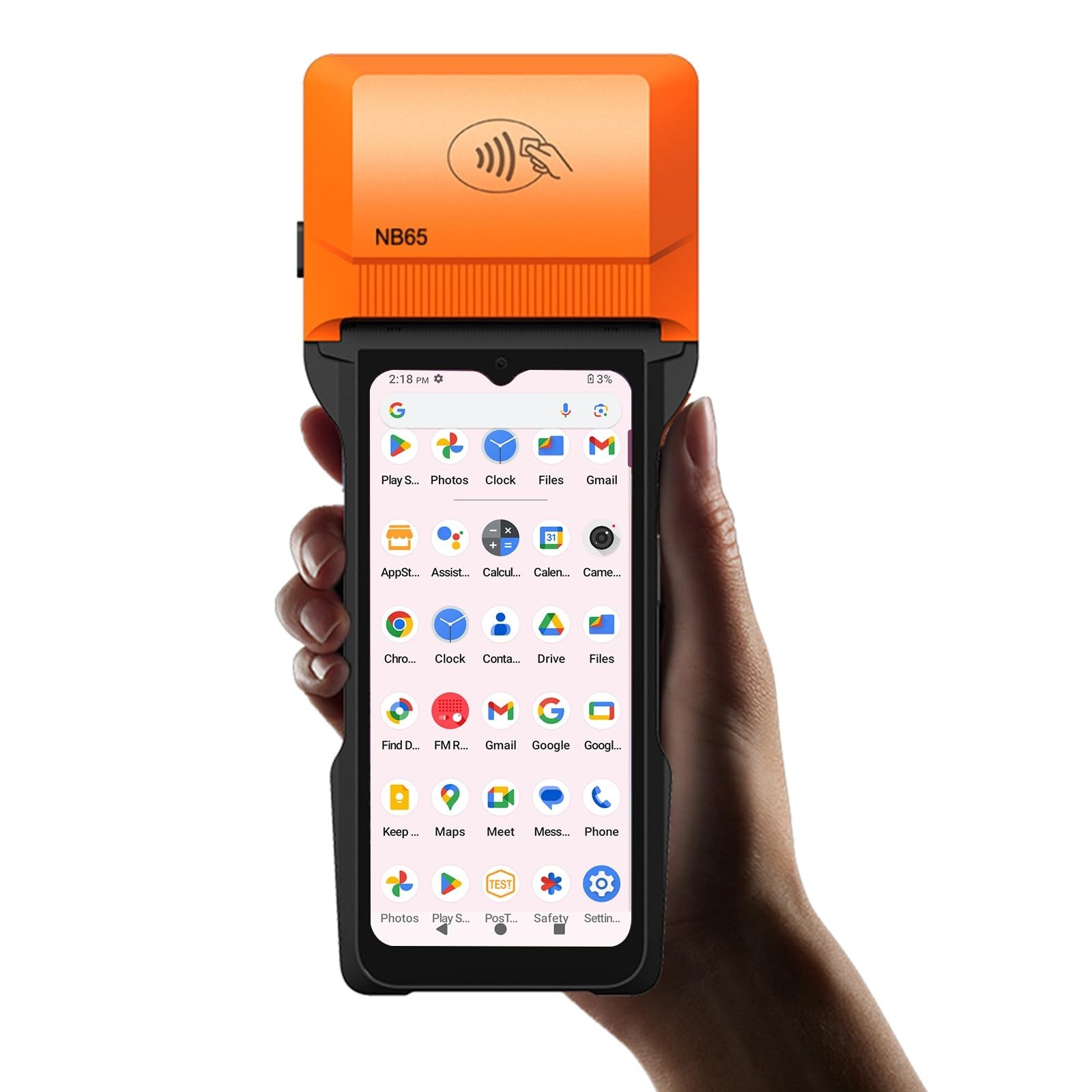 Alacrity Handheld POS PDA Android 14 Receipt Printer 3GB+32GB 1D 2D Barcode S...